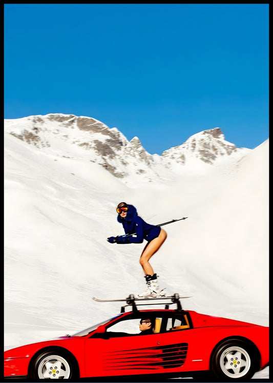 Skiing on the Testarrossa