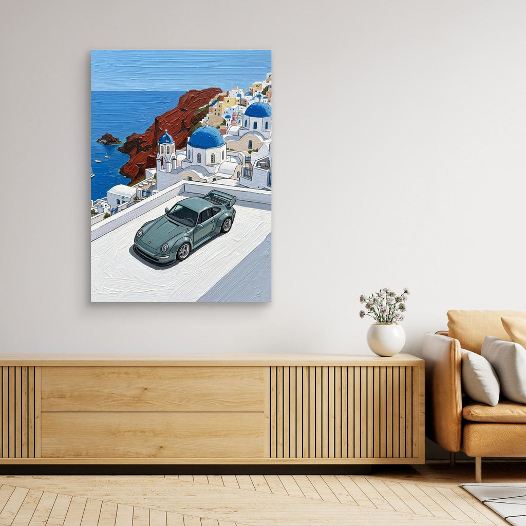 Santorini Porsche Canva