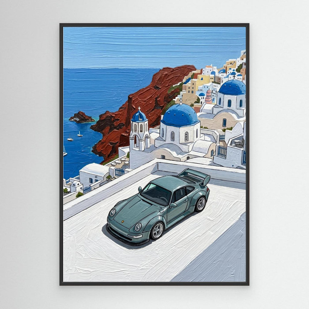 Santorini Porsche Canva