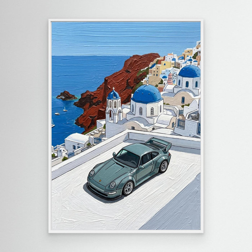 Santorini Porsche Canva