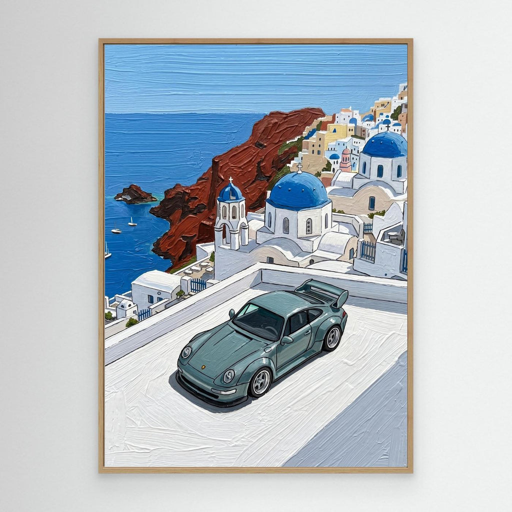 Santorini Porsche Canva